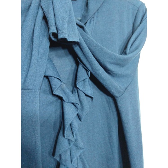 Antthony Ruffle Blue Cardigan - Picture 6 of 11